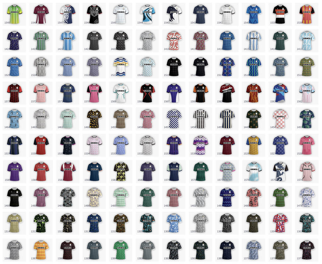 유니폼 디자인 템플릿 예시